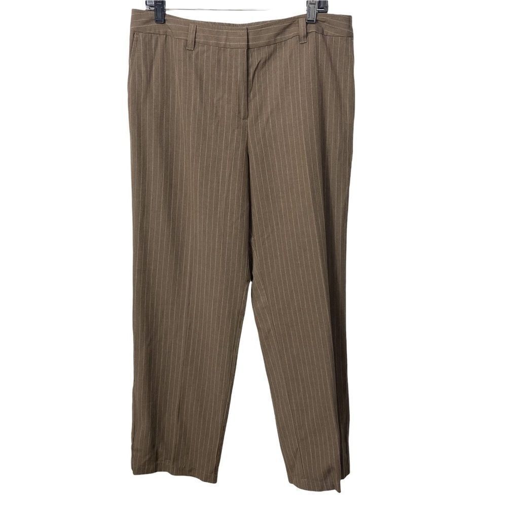 J. Jill Genuine Fit Beige Pin Stripe pants